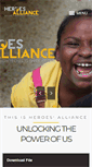 Mobile Screenshot of heroesalliance.net