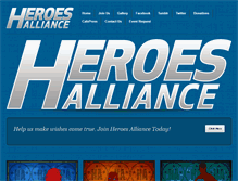 Tablet Screenshot of heroesalliance.org